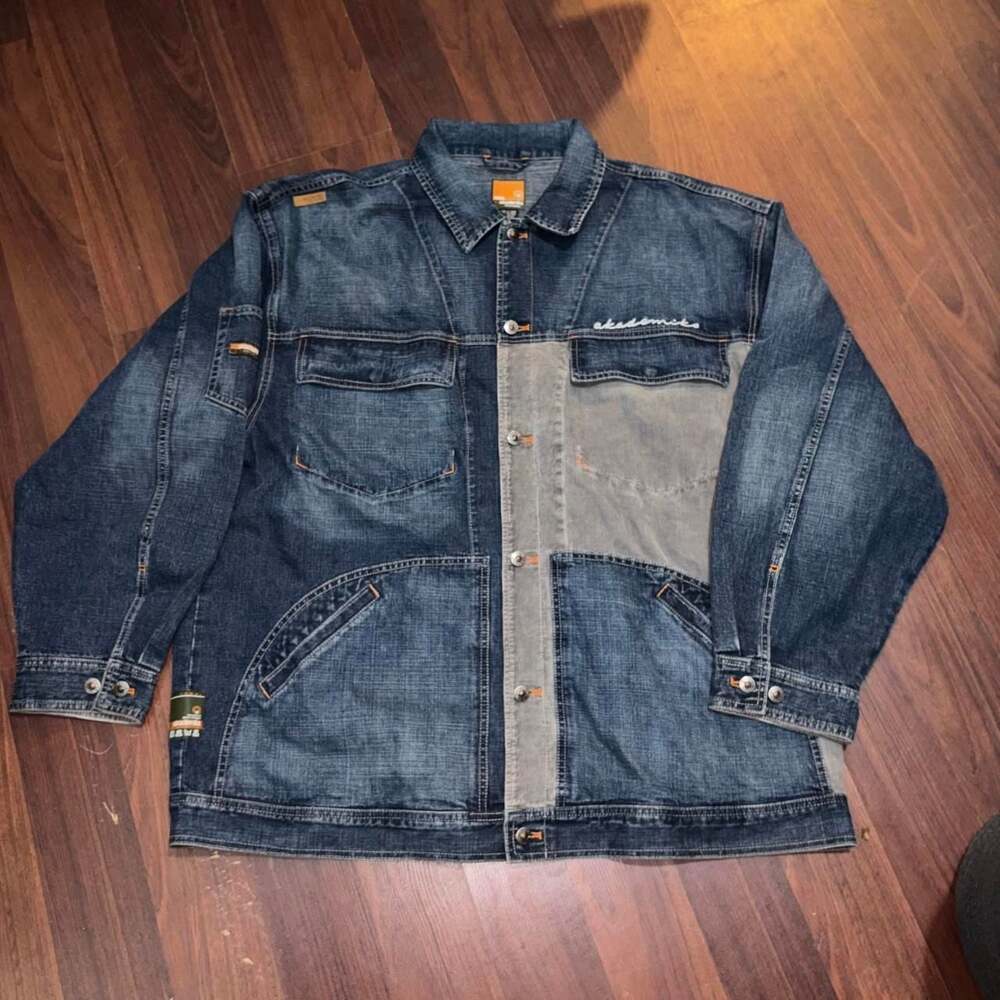 Akademiks Vintage Denim Jacket XXXL Two-Tone